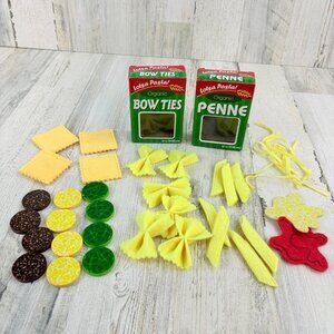 Melissa & Doug Play Food Ravioli Pasta Meat Cheese Spinach Boxes Bow Ties Penne